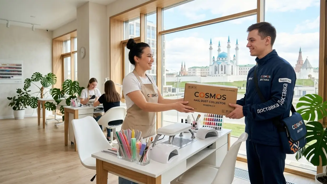 Доставка профессиональной маникюрной вытяжки COSMOS в Казани